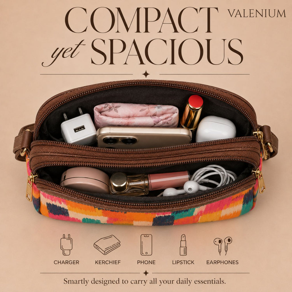 Valenium Abstract Splash Sling Bag