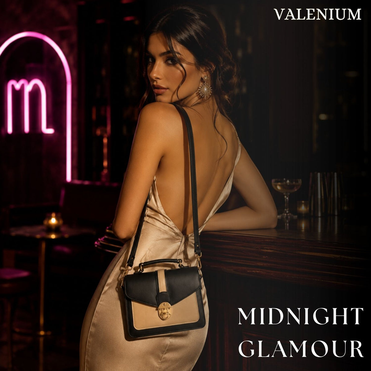 Valenium Sling Bag with Twist Lock