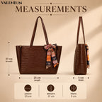 Valenium Coffee Brown Shoulder HandBag