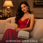 Valenium sling bag white gold chain
