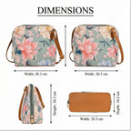 Valenium Floral Print Sling Bag (Sage Green)