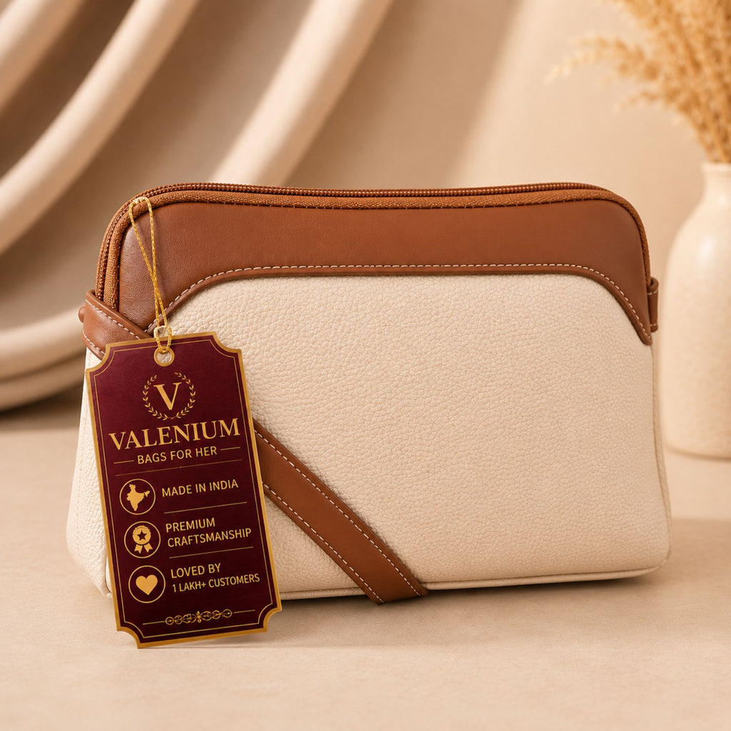 Valenium Dual-Tone Textured Sling Bag
