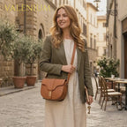 Valenium PU Faux Leather Crossbody Sling Bag (Brown)