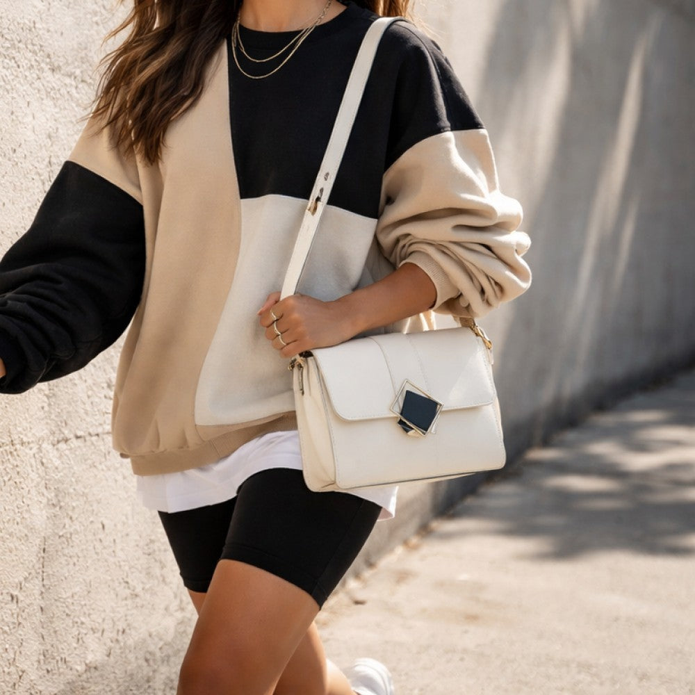 Valenium Crossbody Sling Bag (Cream)