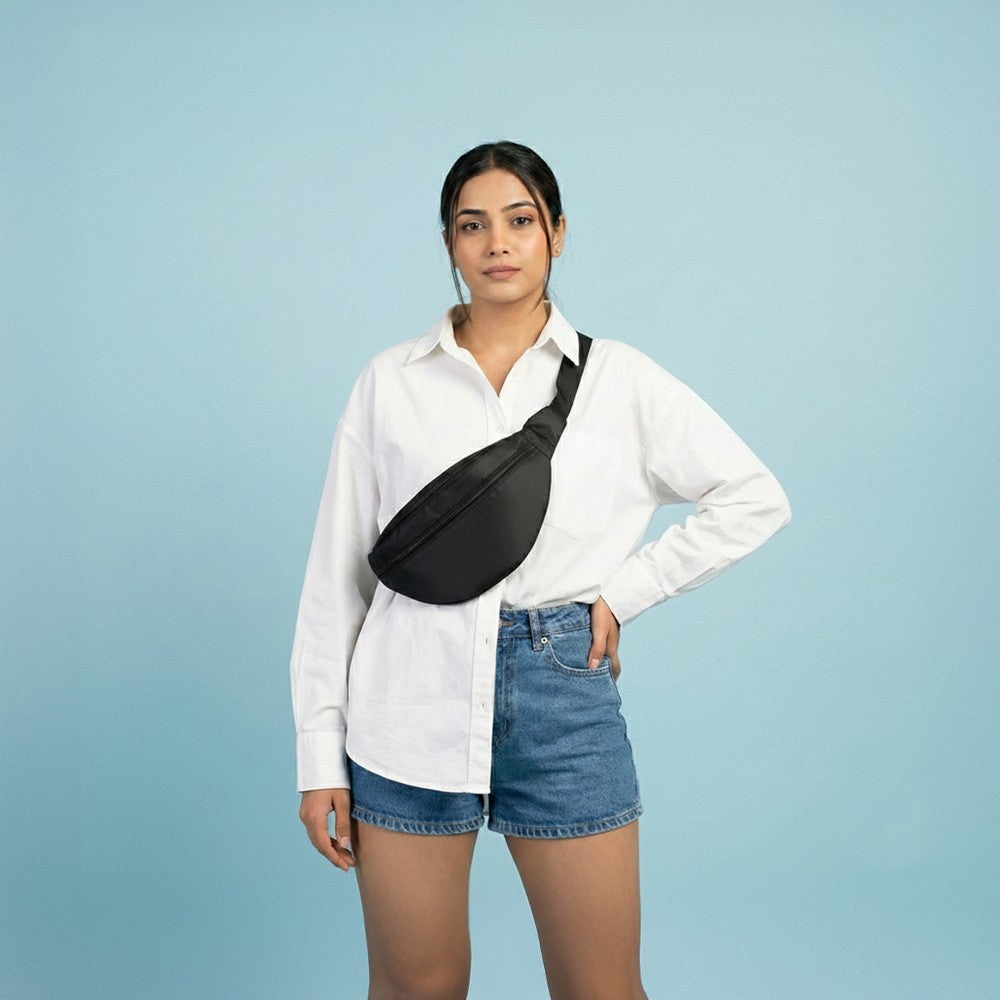 Valenium Adjustable Waist Fanny Bag (Black)