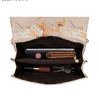 Valenium Floral Printed Women's Sling Bag (Cream)