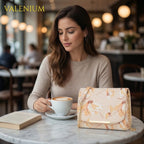 Valenium Floral Printed Women's Sling Bag (Cream)