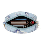 Valenium Floral Printed Round Sling Bag (Sky Blue)
