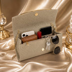 Valenium Women's Clutch Sling Bag (Golden)
