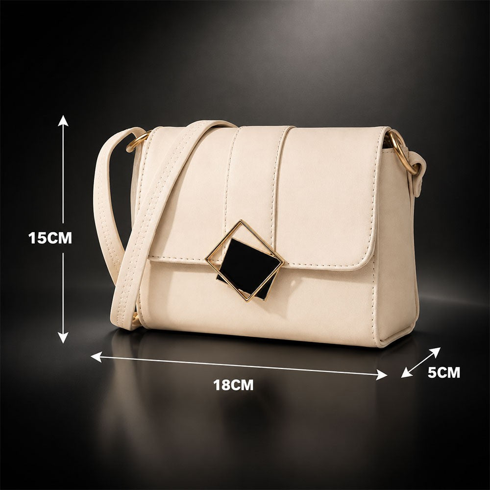 Valenium Crossbody Sling Bag (Cream)