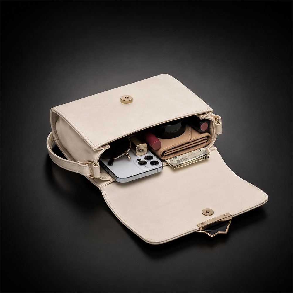 Valenium Crossbody Sling Bag (Cream)