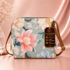 Valenium Floral Print Sling Bag (Sage Green)
