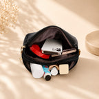 Valenium Quilted Cross Body Sling Bag (Black)