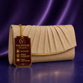 Valenium Women's Clutch Sling Bag (Golden)