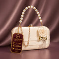 Valenium Flower Clutch Sling Bag (Rose Gold)